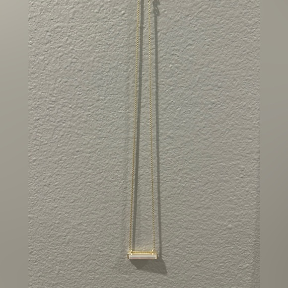 Kendra Scott Gold Bar Pendant Necklace - Picture 2 of 2